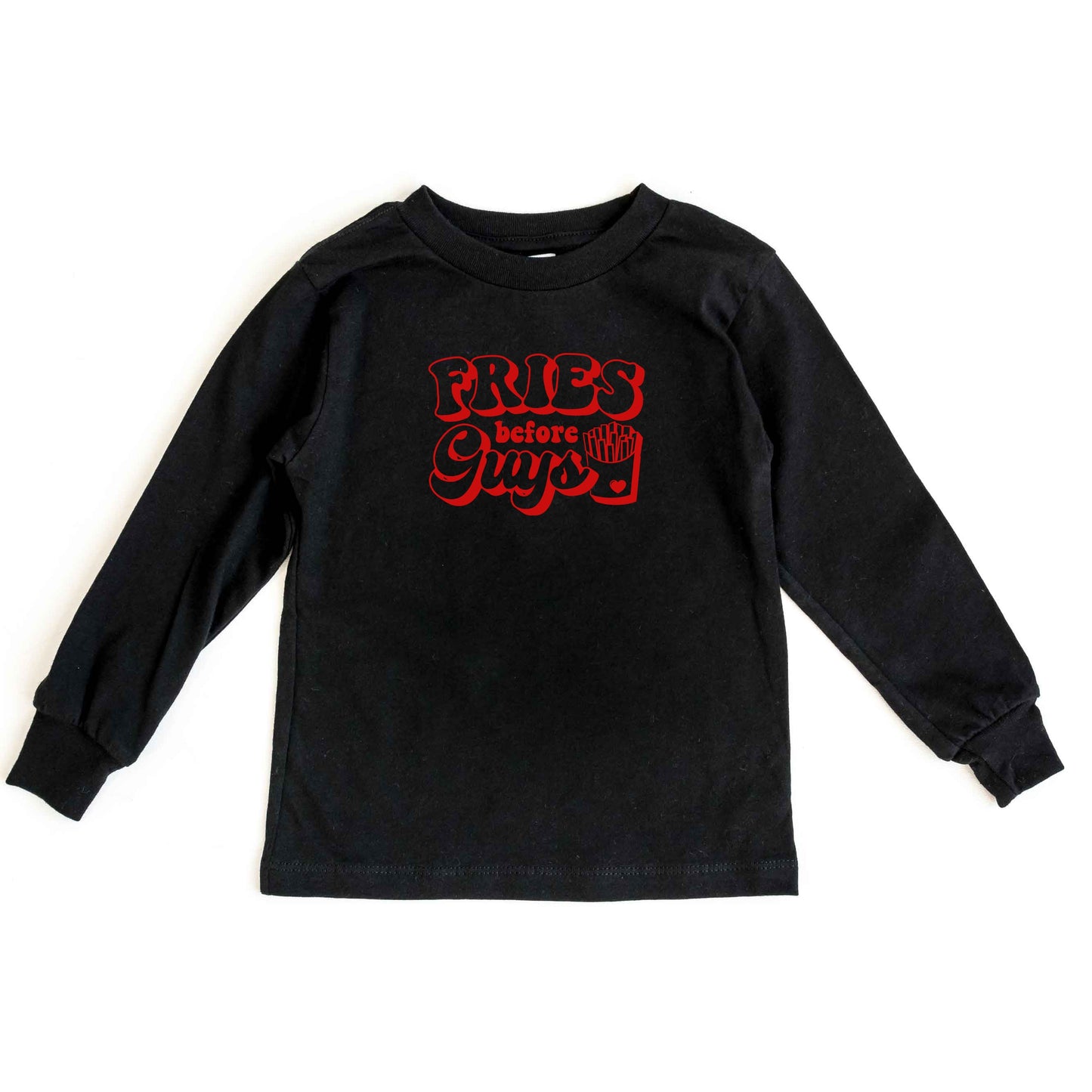 Fries Before Guys Bold | Youth Long Sleeve Tee