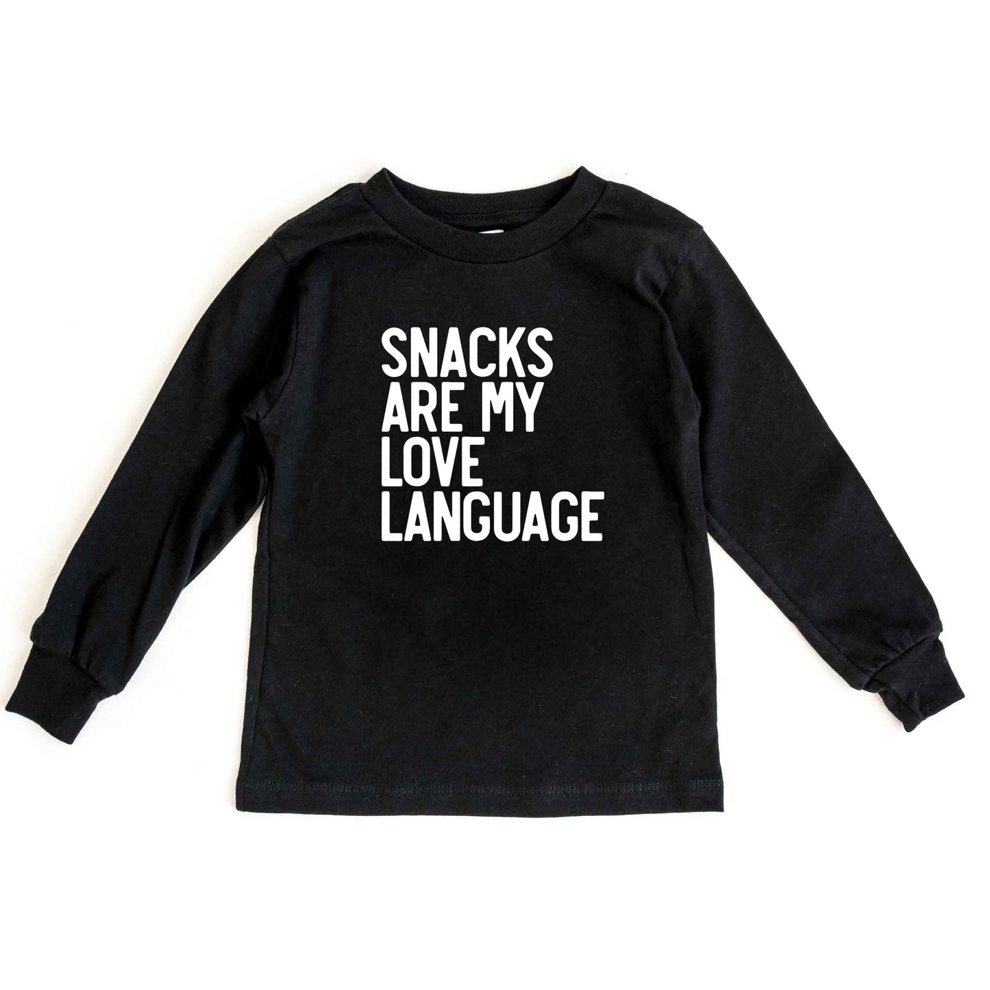 Snacks Are My Love Language | Toddler Long Sleeve Tee