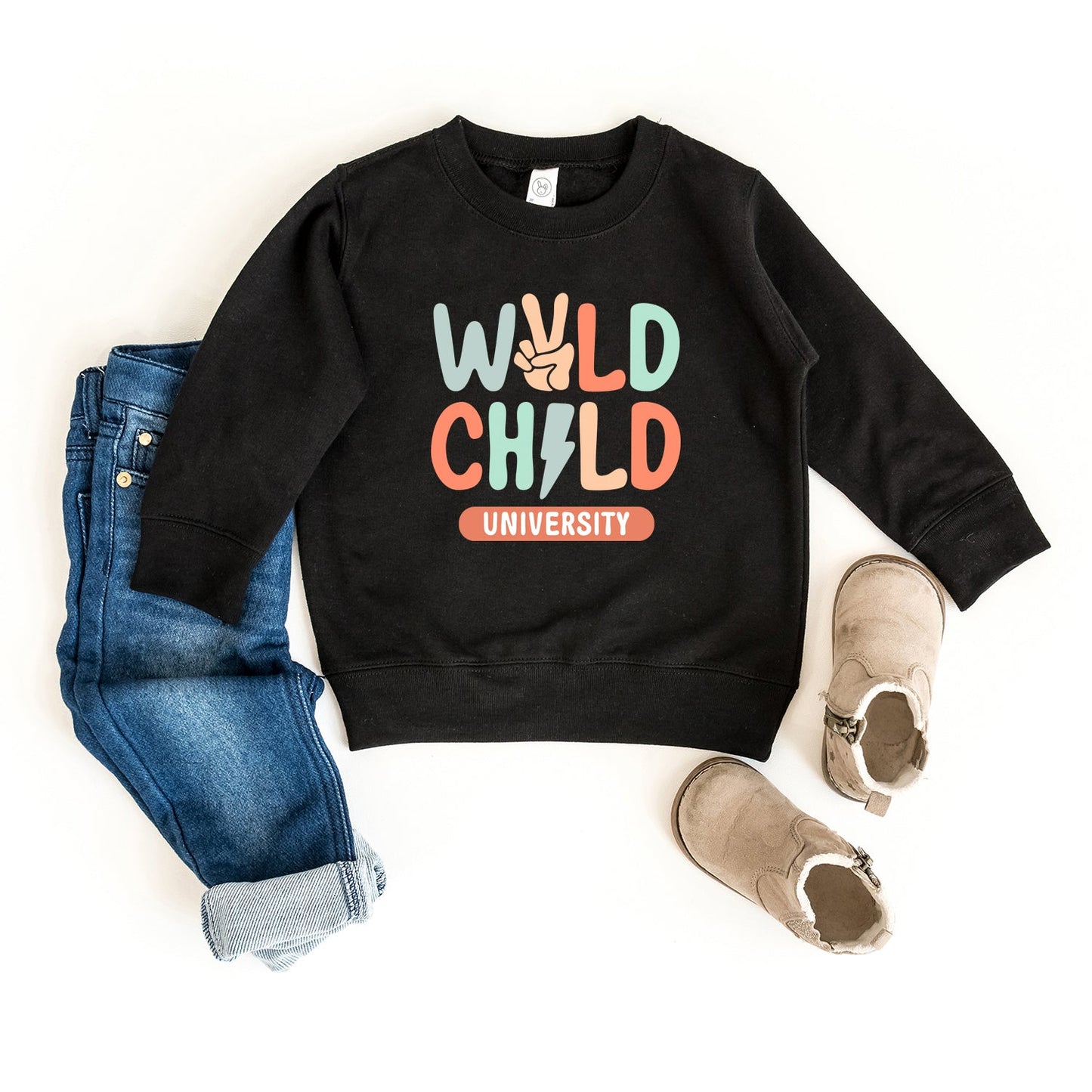 Wild Child Peace | Youth Ultra-Soft Graphic Sweatshirt