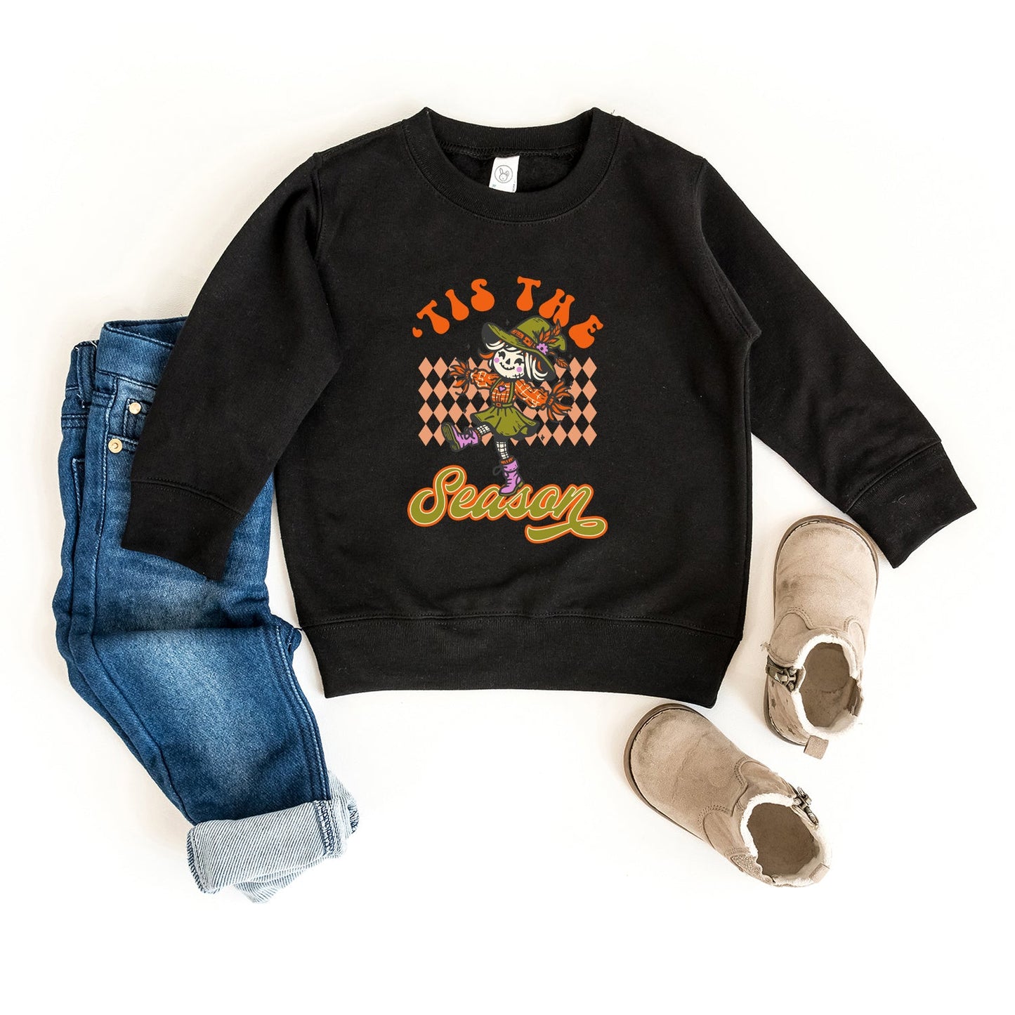 Tis The Season Scarecrow | Youth Ultra-Soft Graphic Sweatshirt