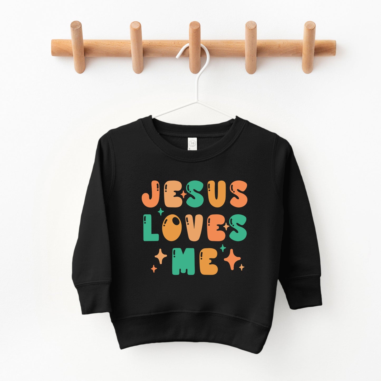 Jesus Loves Me Stars | Toddler Graphic Sweatshirt