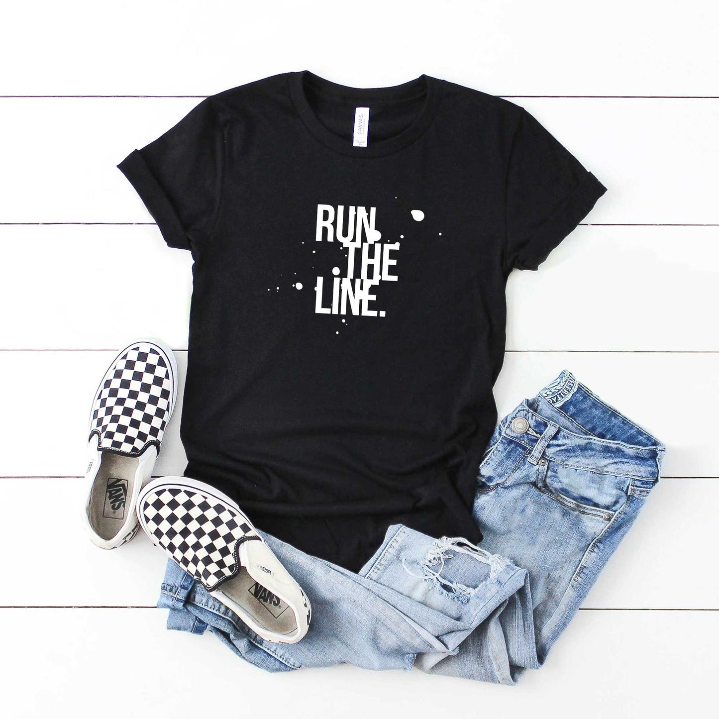 Run The Line | Youth Short Sleeve Crew Neck