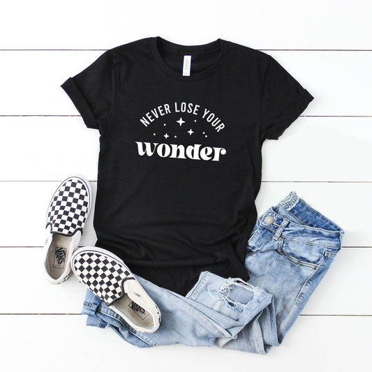 Never Lose Your Wonder | Youth Short Sleeve Crew Neck