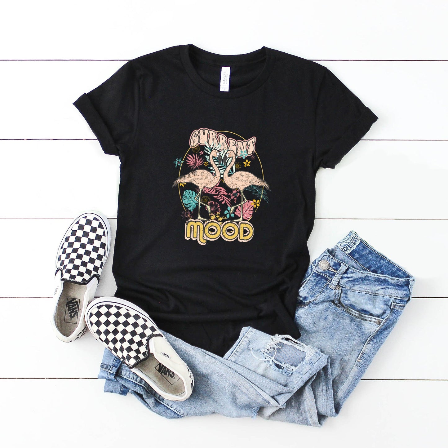Current Mood Flamingos | Youth Short Sleeve Crew Neck