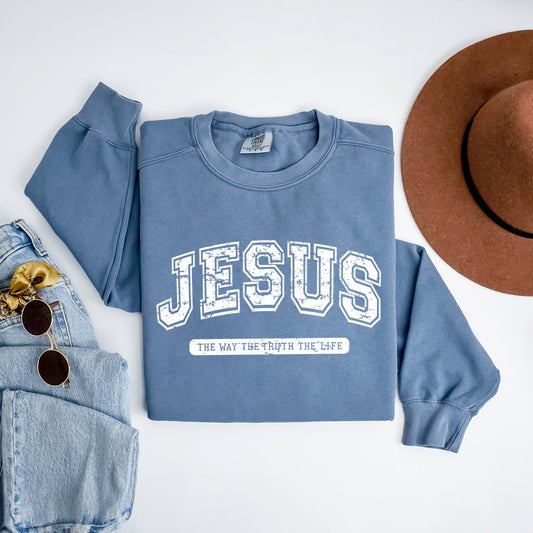 Jesus Varsity | Garment Dyed Sweatshirt