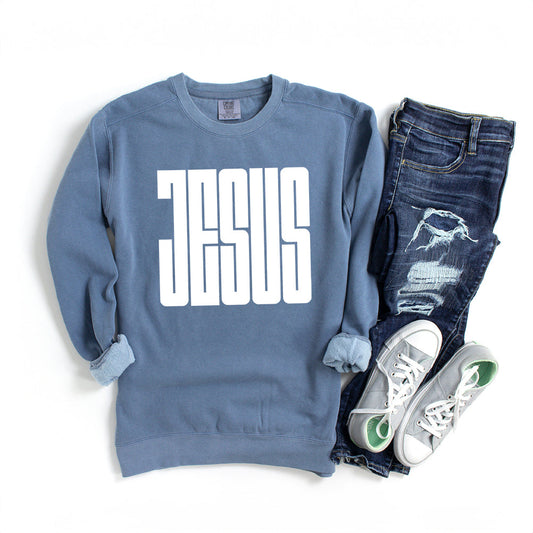 Jesus Bold | Garment Dyed Sweatshirt