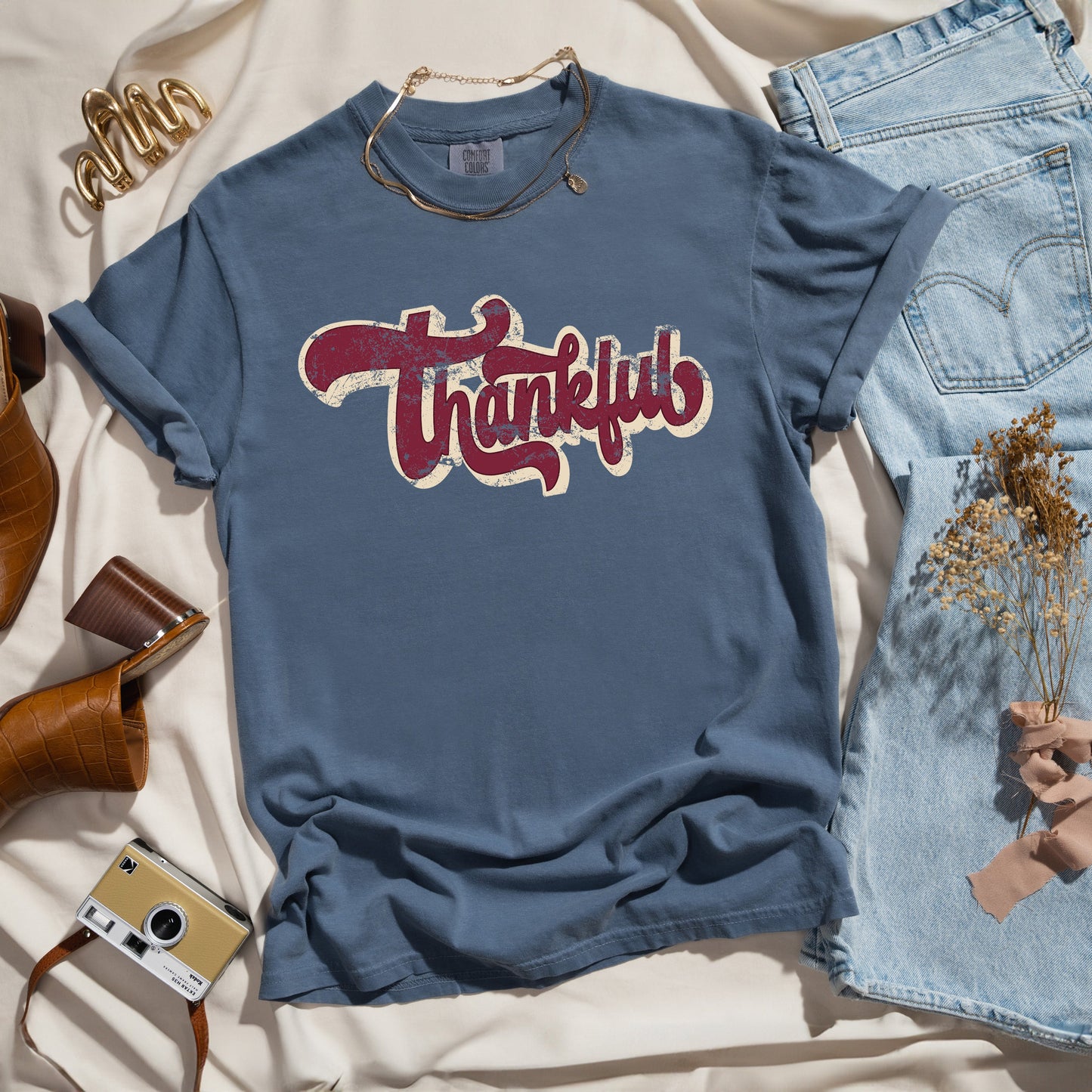 Thankful Retro | Garment Dyed Tee