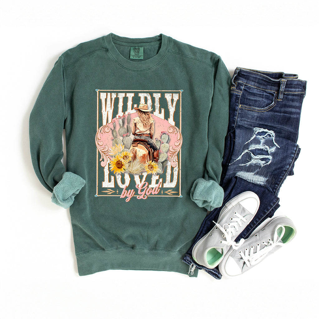 Wildly Loved By God | Garment Dyed Sweatshirt