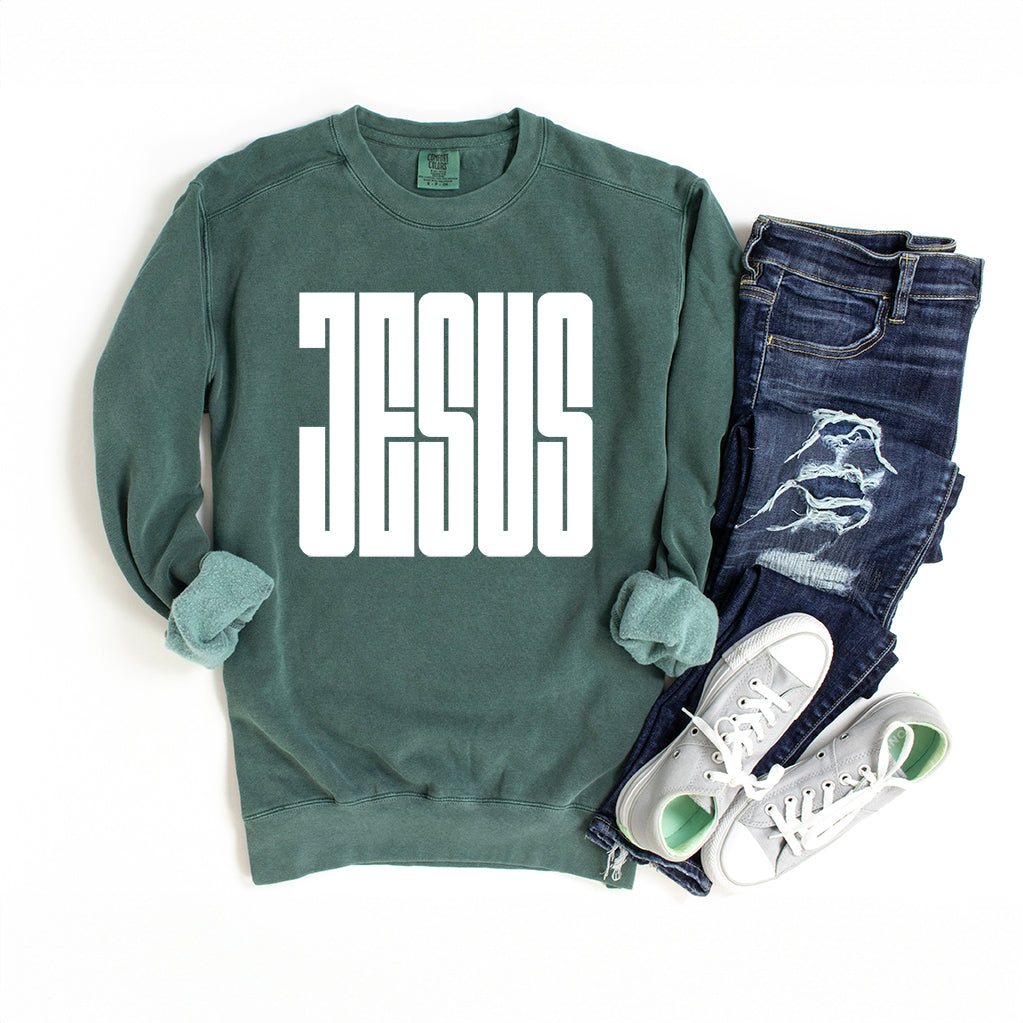 Jesus Bold | Garment Dyed Sweatshirt
