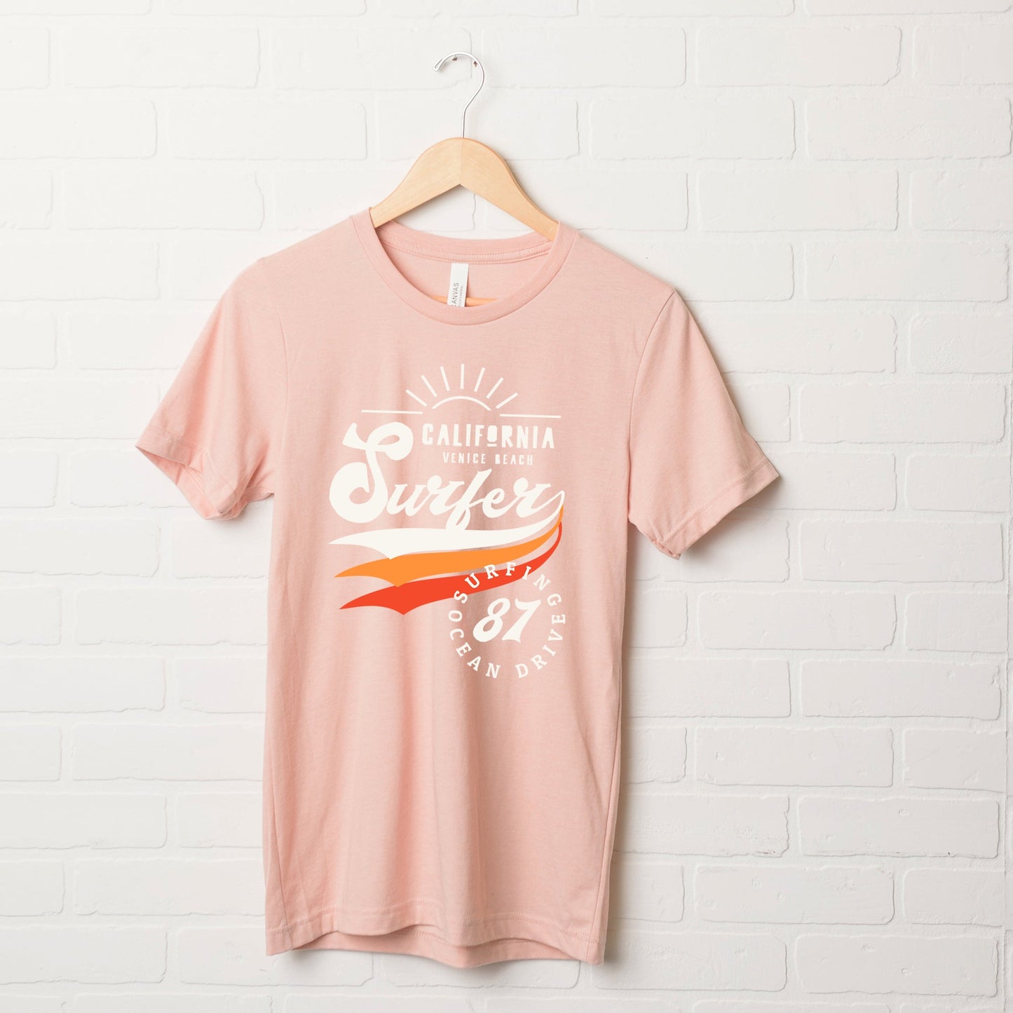California Surfer Stripes | Short Sleeve Graphic Tee