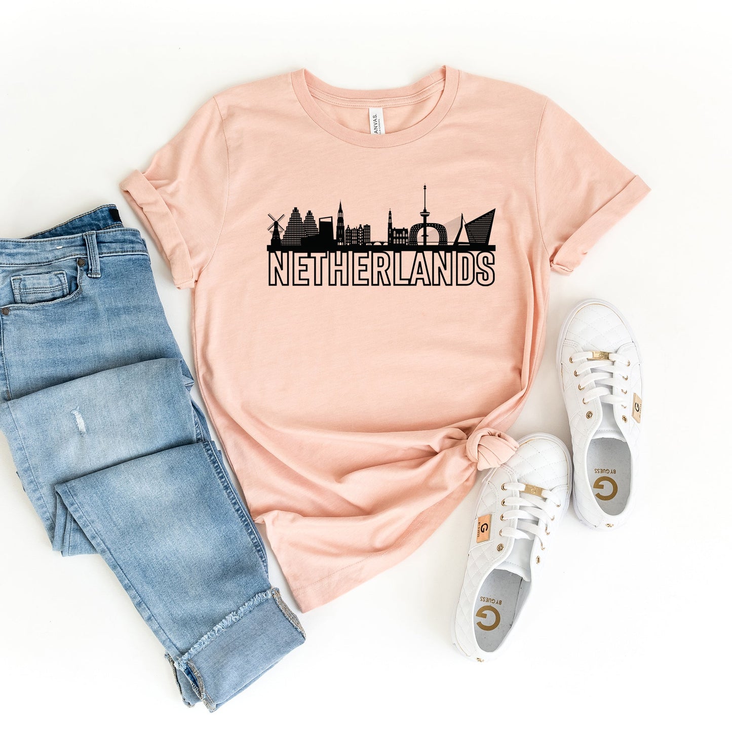 Netherlands Buildings | Short Sleeve Crew Neck