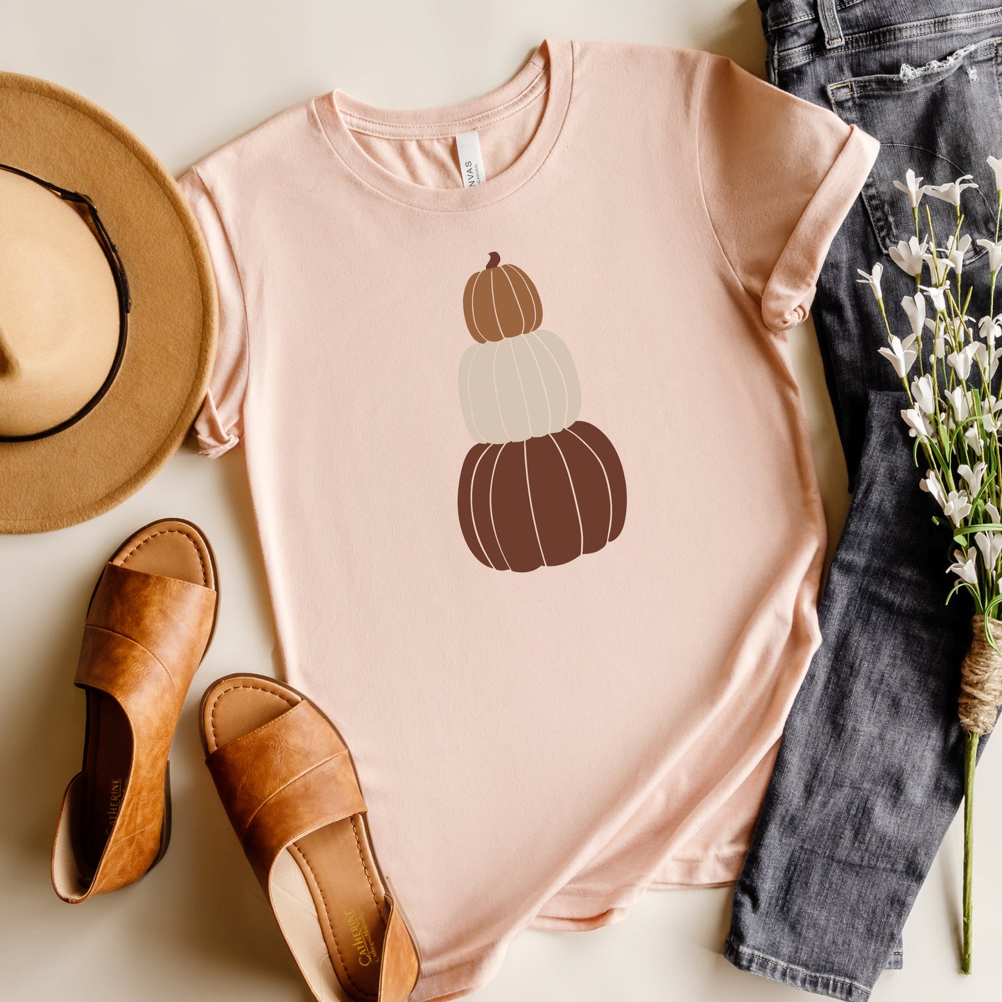 Pumpkins Stacked | Short Sleeve Graphic Tee