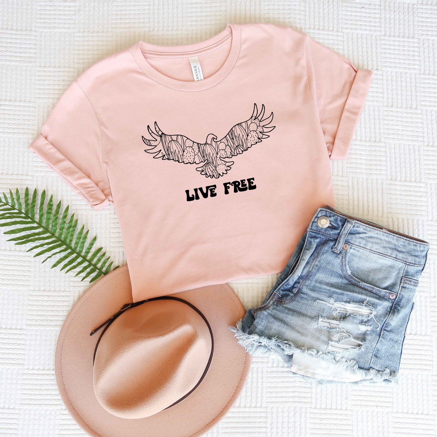 Live Free Eagle | Short Sleeve Graphic Tee