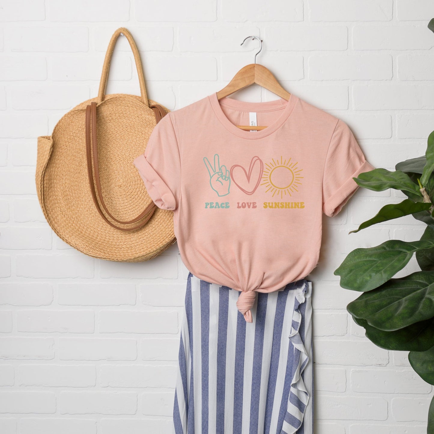 Peace Love Sunshine | Short Sleeve Graphic Tee