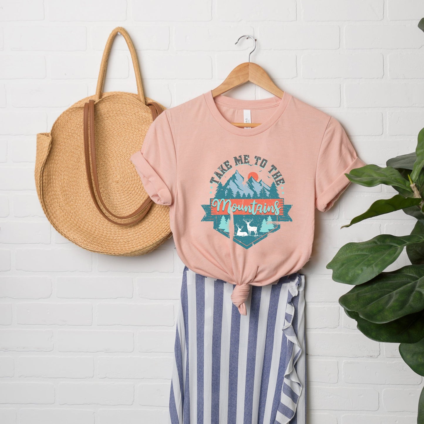 Take Me To The Mountains Colorful | Short Sleeve Graphic Tee