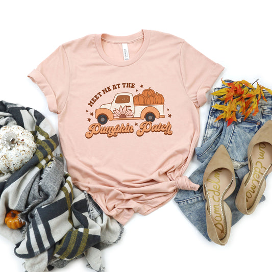 Meet Me Pumpkin Patch Colorful | Short Sleeve Graphic Tee