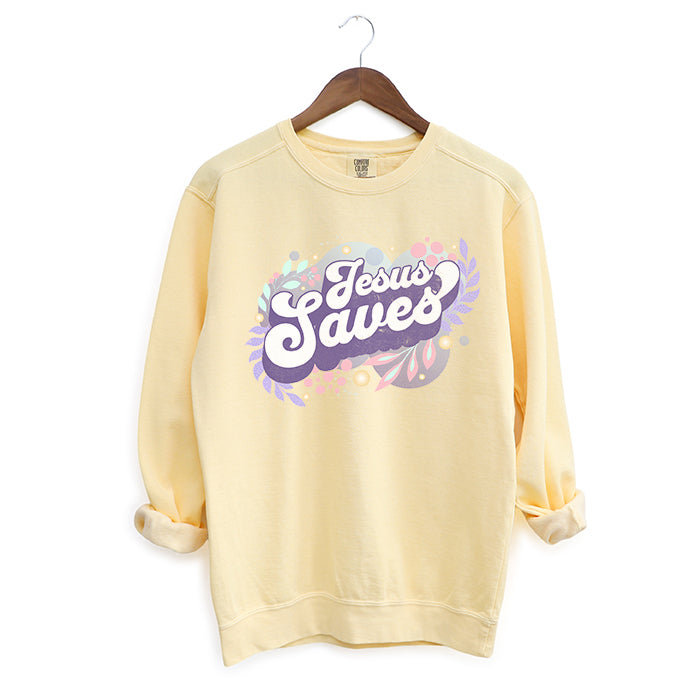 Jesus Saves | Garment Dyed Sweatshirt