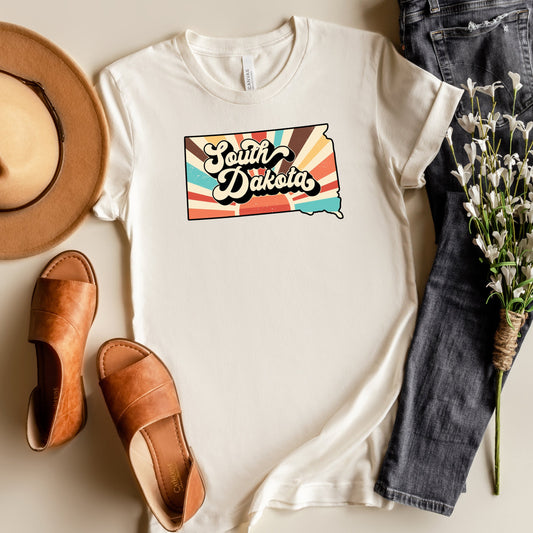 Retro South Dakota | Short Sleeve Graphic Tee