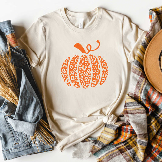 Orange Leopard Pumpkin | Short Sleeve Graphic Tee