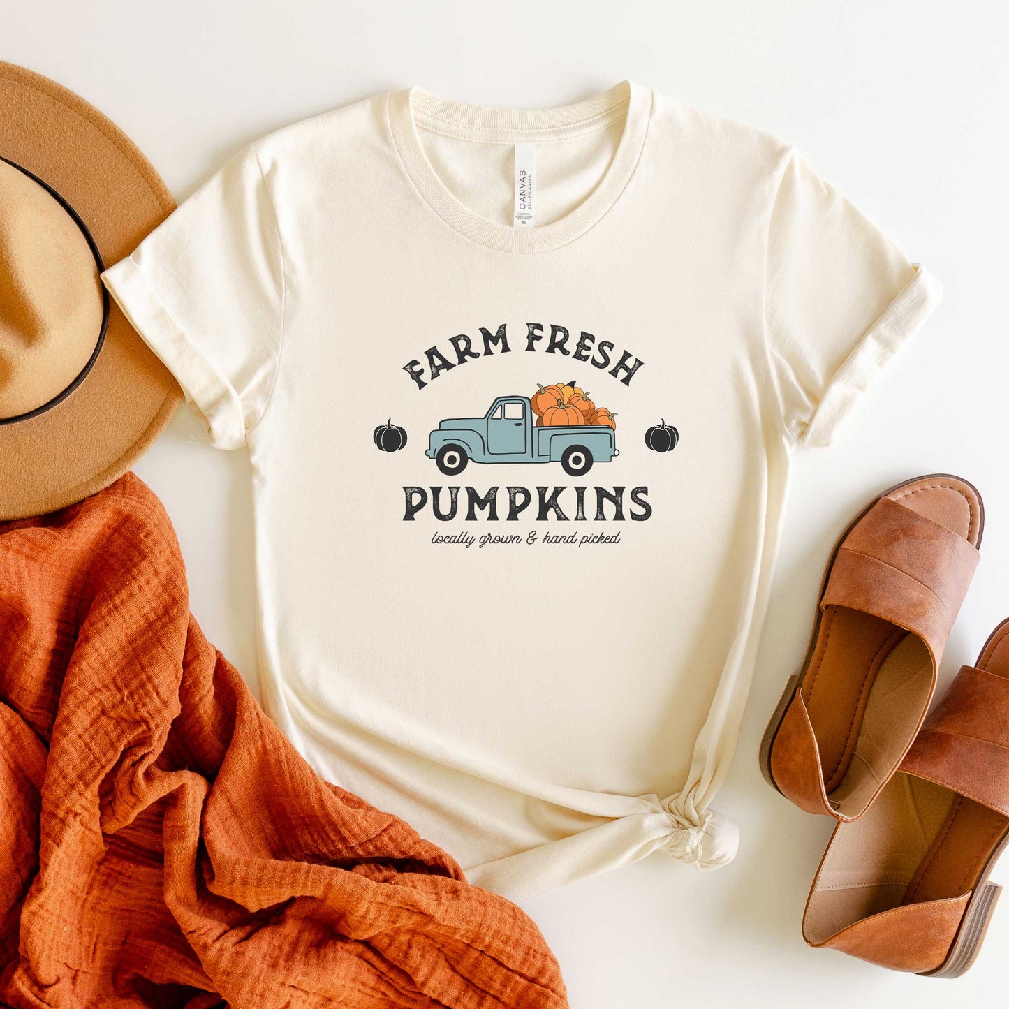 Farm Fresh Pumpkins Truck | Short Sleeve Graphic Tee