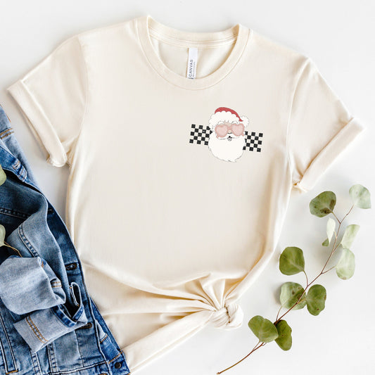 Tis The Season Santa | Front & Back Short Sleeve Graphic Tee