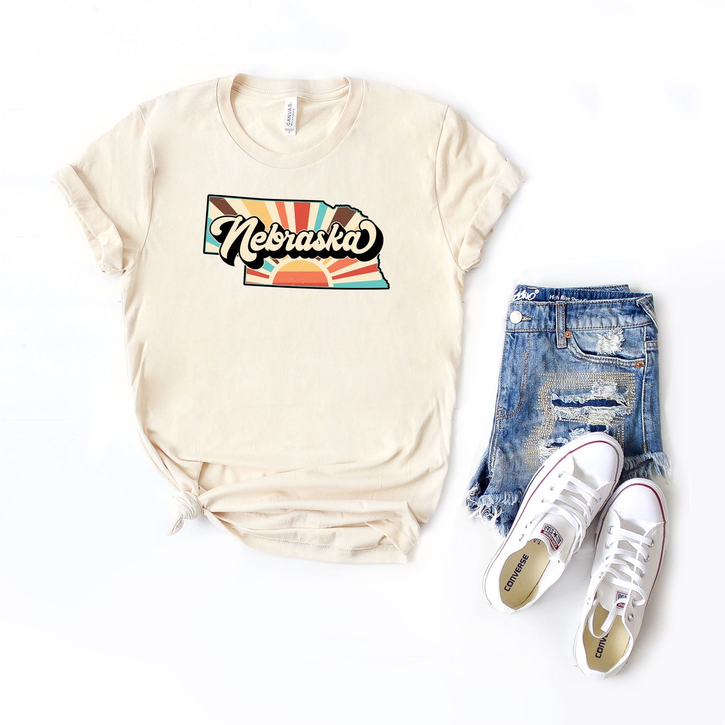 Retro Nebraska | Short Sleeve Graphic Tee