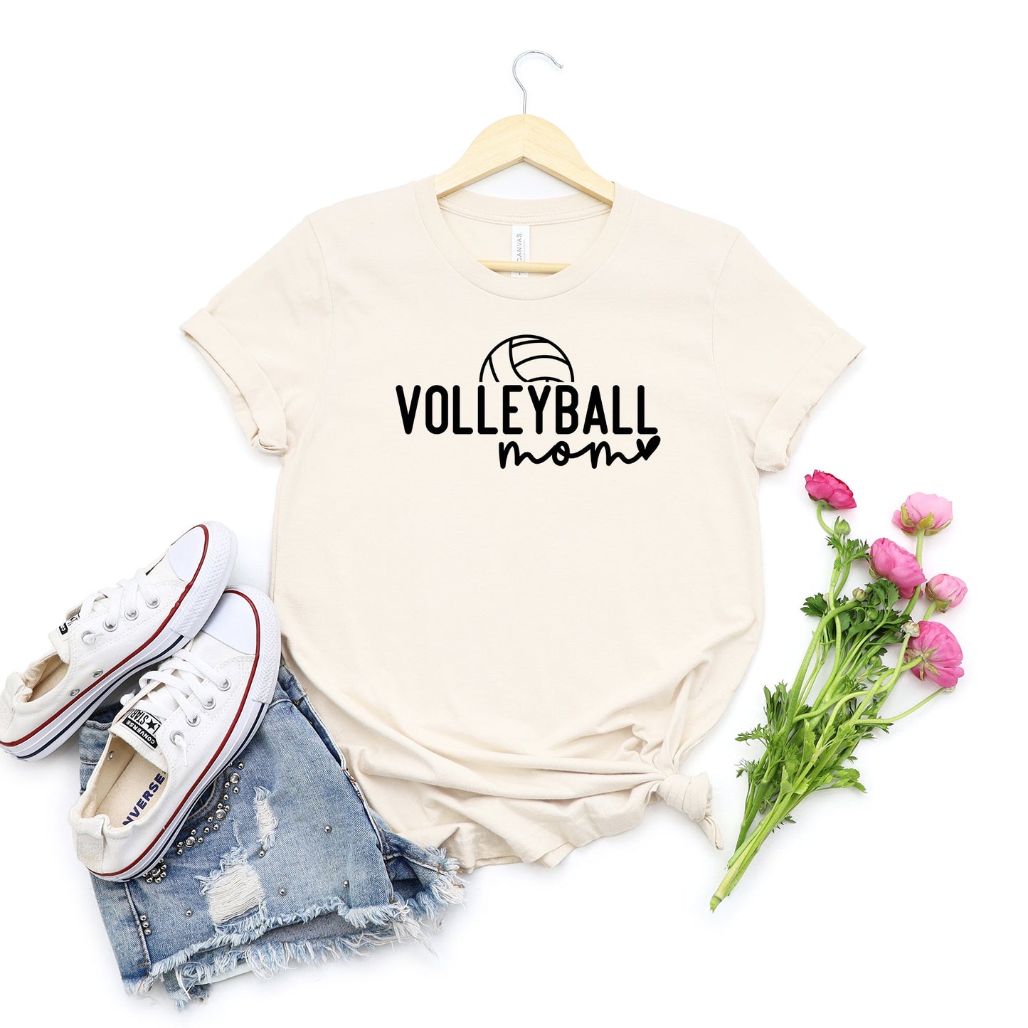 Volleyball Mom Ball | Short Sleeve Graphic Tee