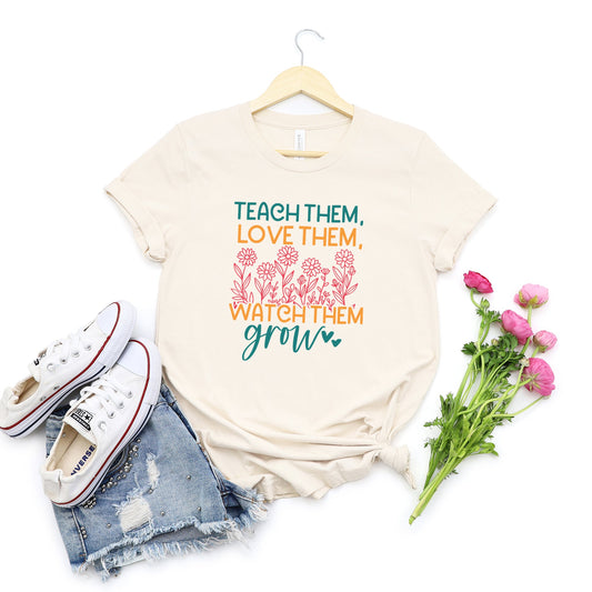 Watch Them Grow Flower Garden | Short Sleeve Graphic Tee