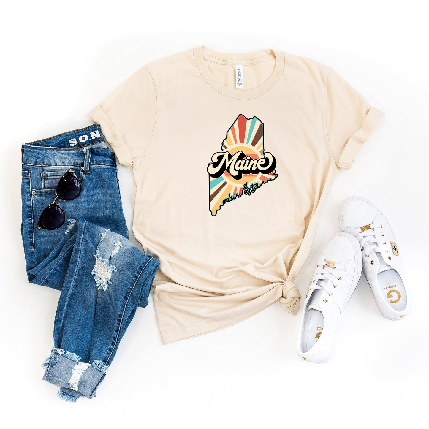 Retro Maine | Short Sleeve Graphic Tee