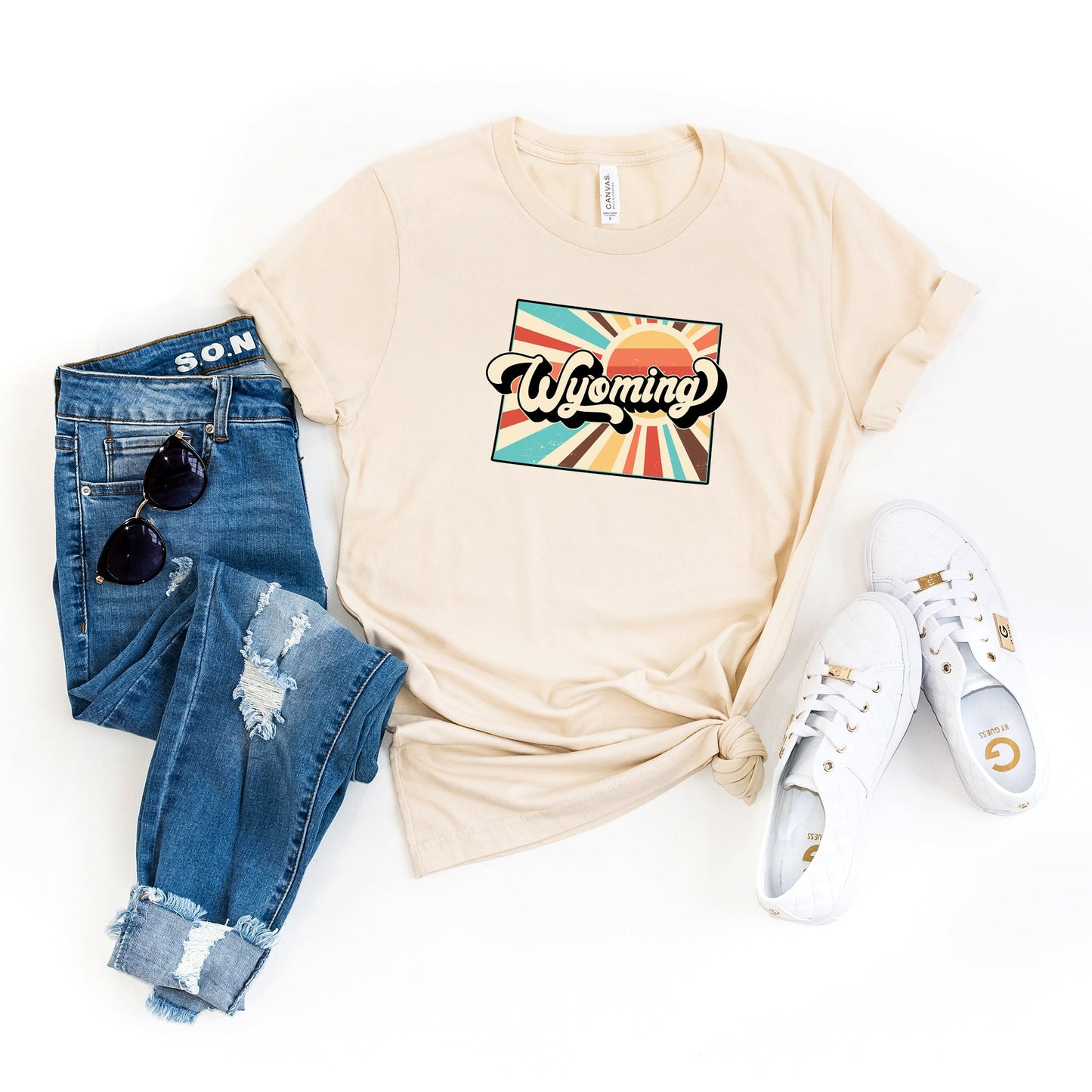 Retro Wyoming | Short Sleeve Graphic Tee