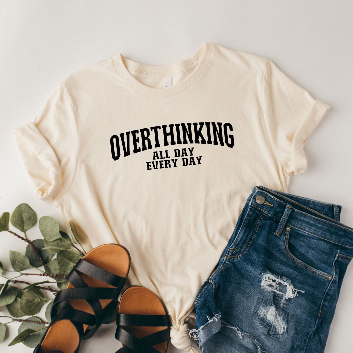Overthinking All Day | Short Sleeve Graphic Tee