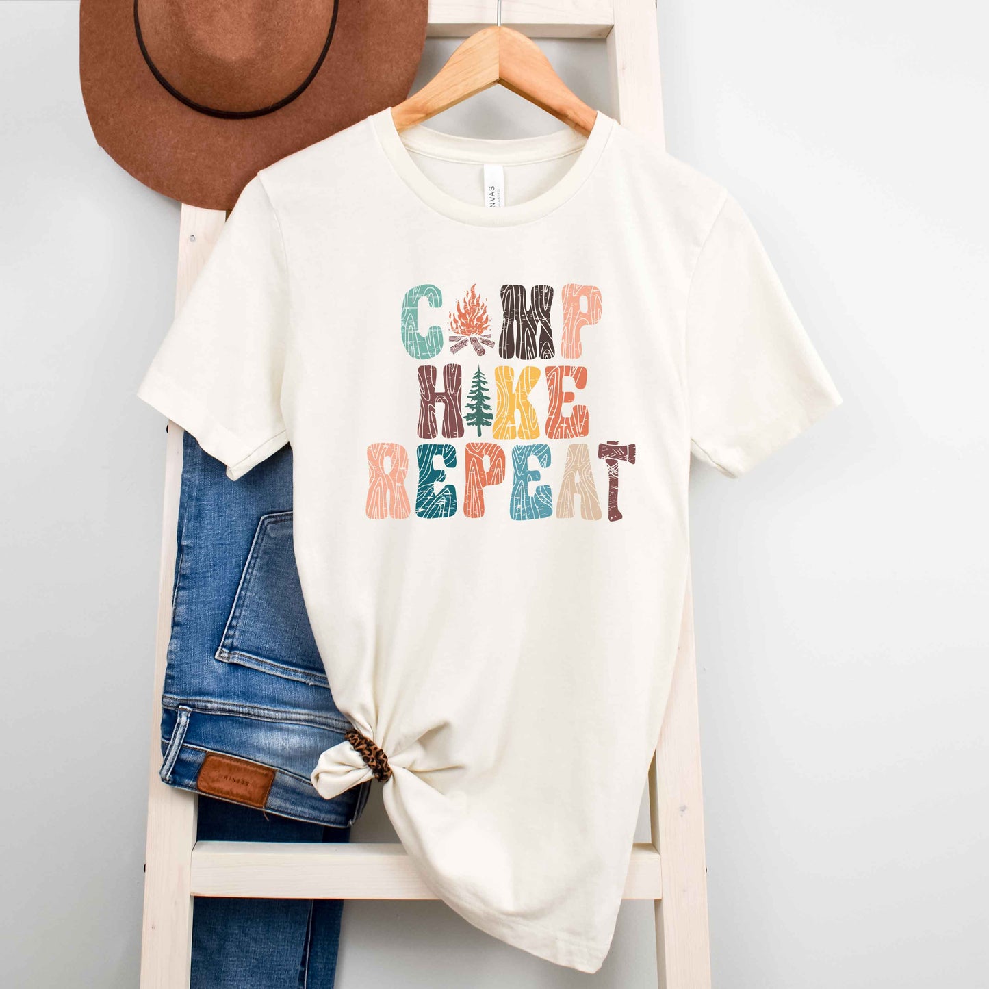 Camp Hike Repeat | Short Sleeve Graphic Tee