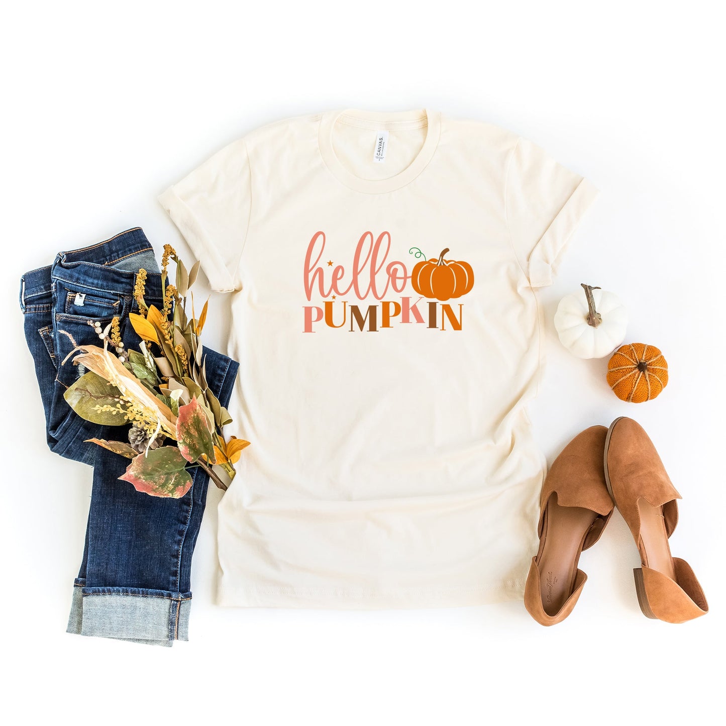 Hello Pumpkin Pumpkin | Short Sleeve Crew Neck