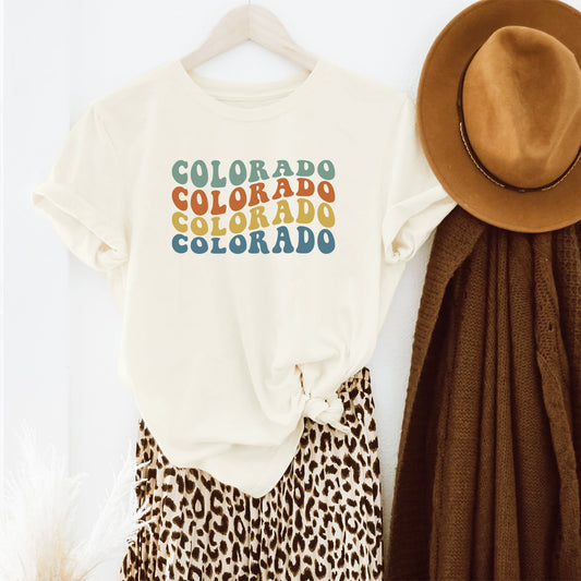 Colorado Retro Wavy | Short Sleeve Graphic Tee