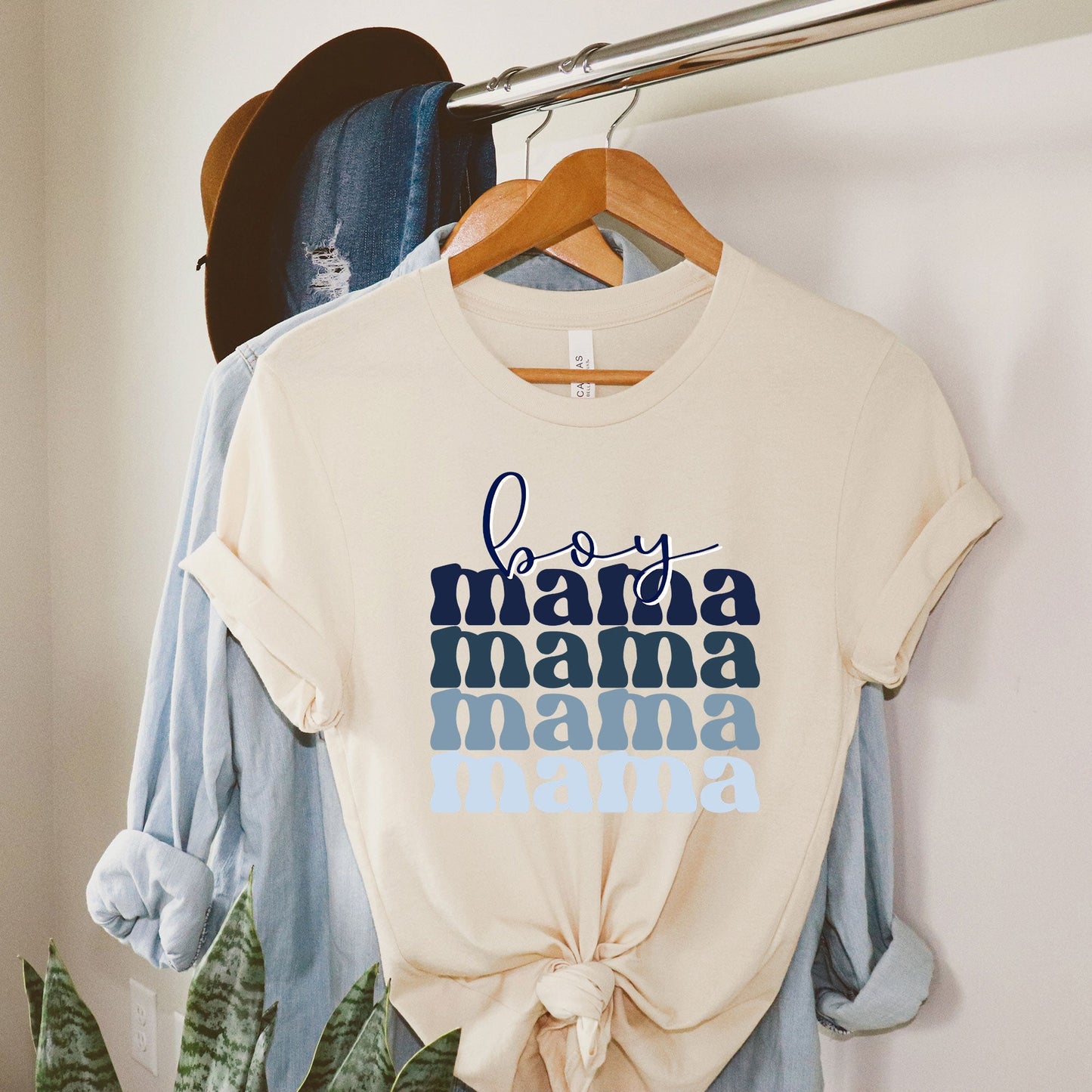 Boy Mama Stacked Colorful | Short Sleeve Graphic Tee