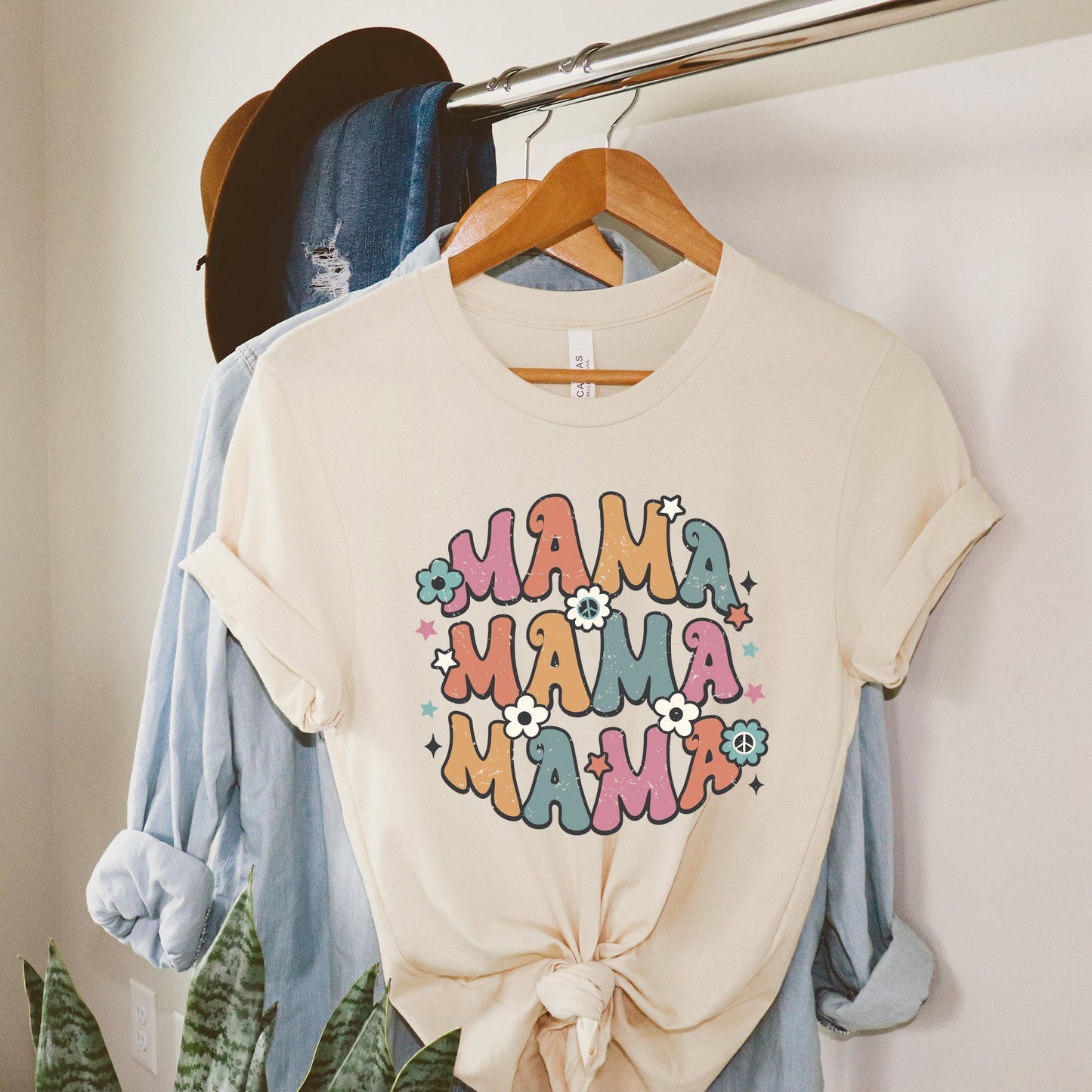 Retro Mama Stacked | Short Sleeve Graphic Tee