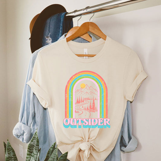 Outsider Rainbow | Short Sleeve Graphic Tee