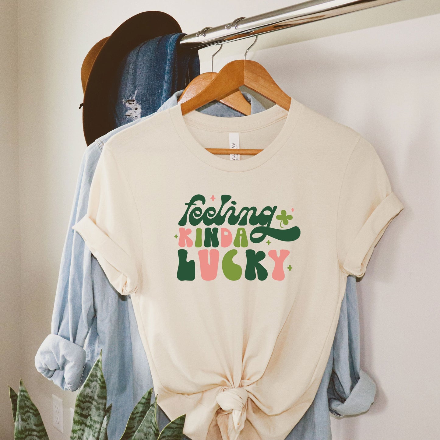 Feeling Kinda Lucky Colorful | Short Sleeve Graphic Tee