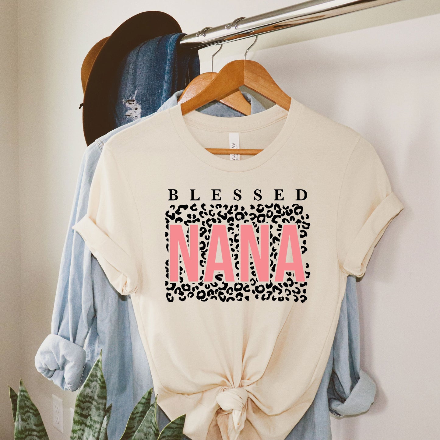 Bless Nana Leopard | Short Sleeve Graphic Tee