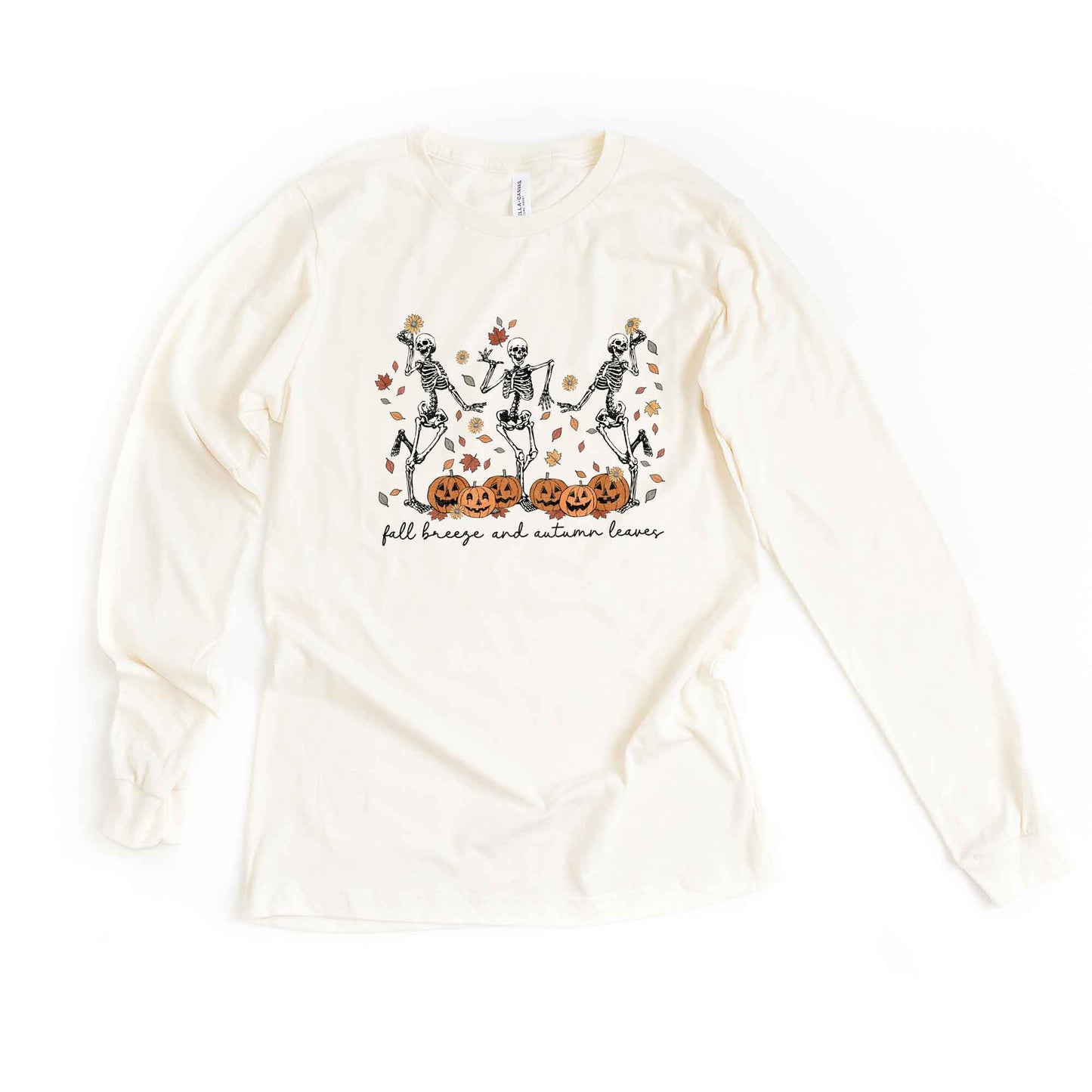 Fall Breeze Skeletons | Long Sleeve Crew Neck