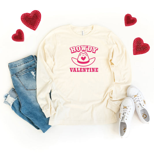 Howdy Valentine | Long Sleeve Graphic Tee