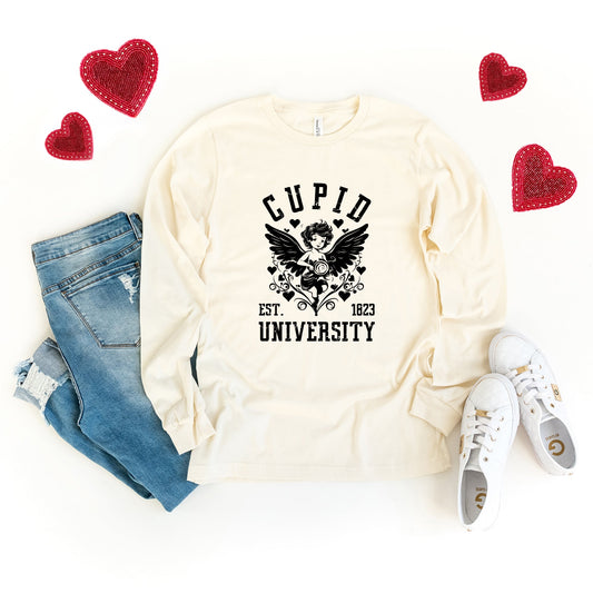 Cupid Distressed | Long Sleeve Crew Neck