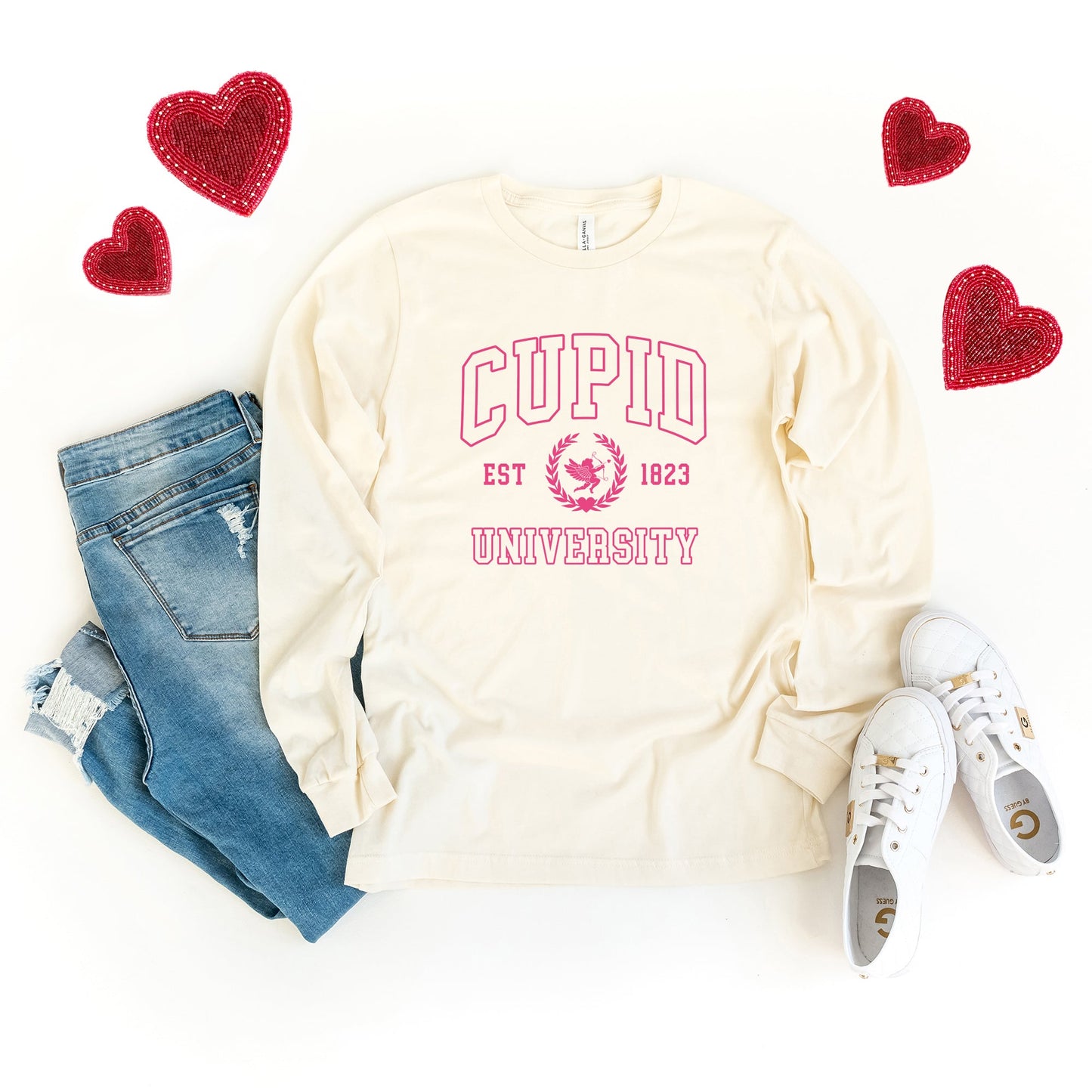 Cupid University | Long Sleeve Crew Neck