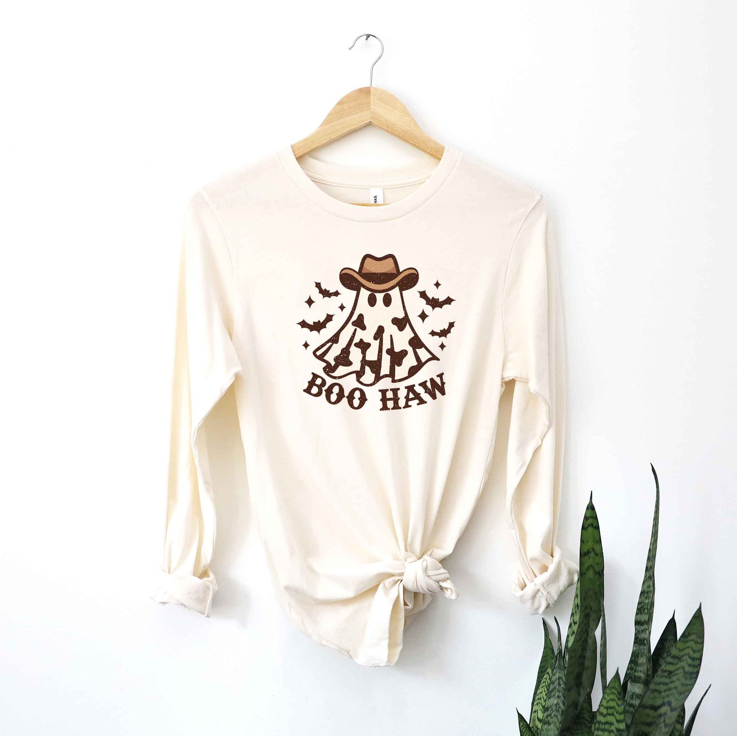 Boo Haw Ghost | Long Sleeve Crew Neck