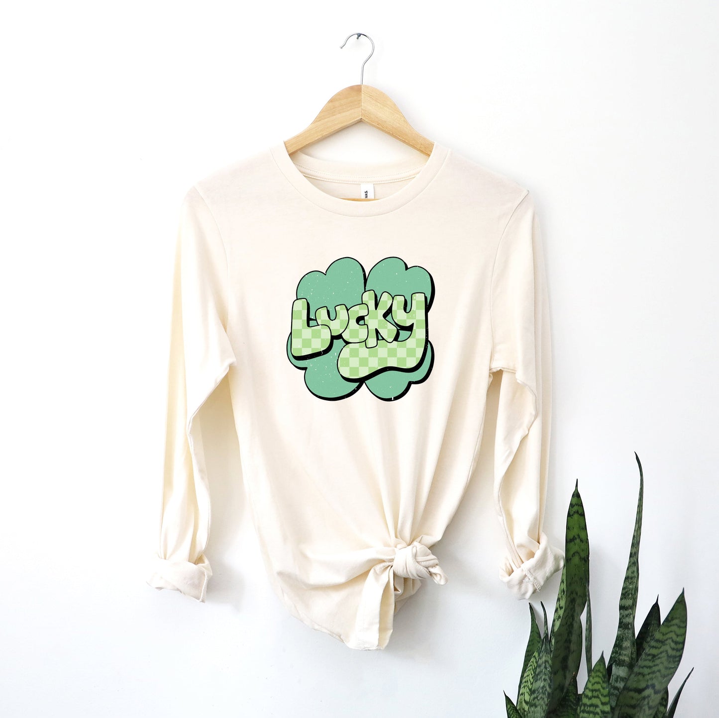 Lucky With Clover | Long Sleeve Crew Neck