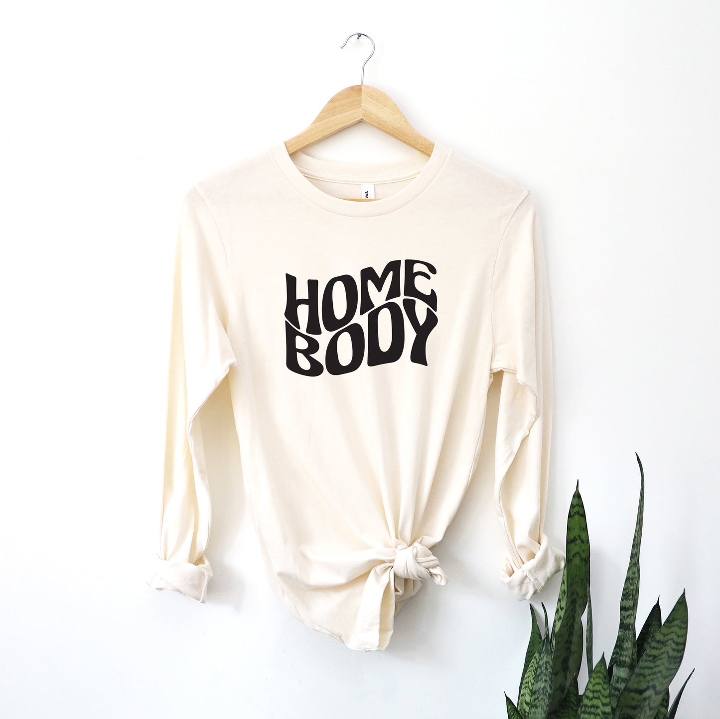 Homebody Wavy | Long Sleeve Crew Neck