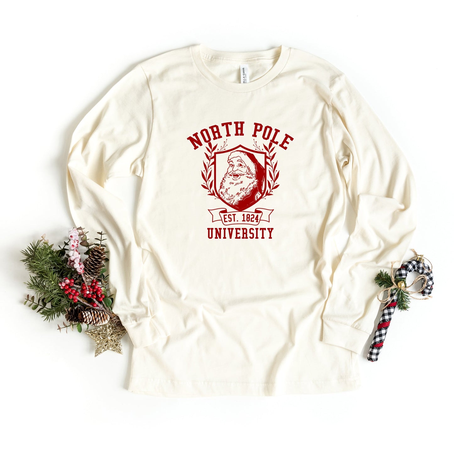 Santa North Pole University | Long Sleeve Crew Neck