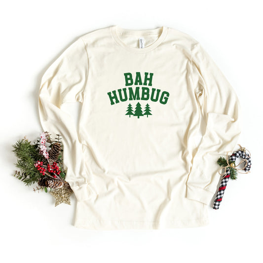 Bah Humbug Trees | Long Sleeve Crew Neck