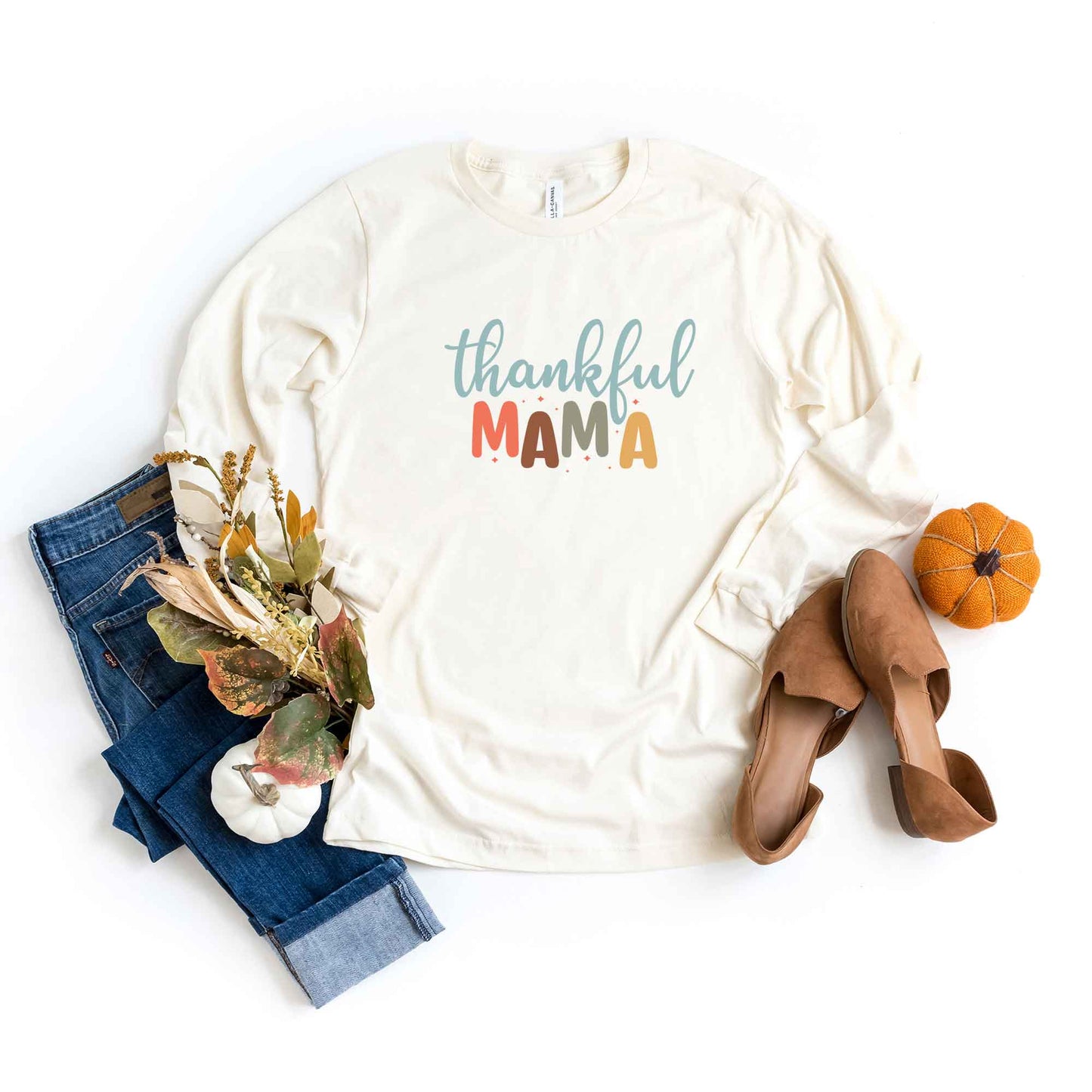 Thankful Mama | Long Sleeve Crew Neck