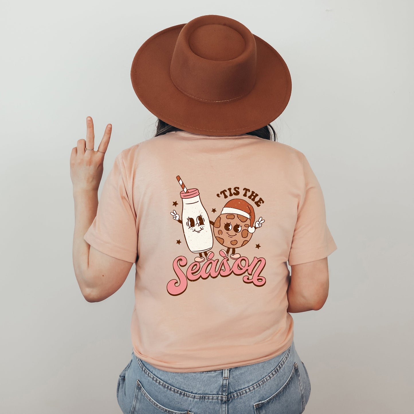 Tis The Season Cookies | Front & Back Short Sleeve Graphic Tee